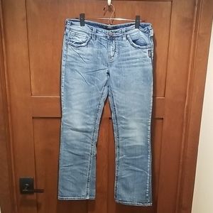 Silver women's Suki high baby boot jeans